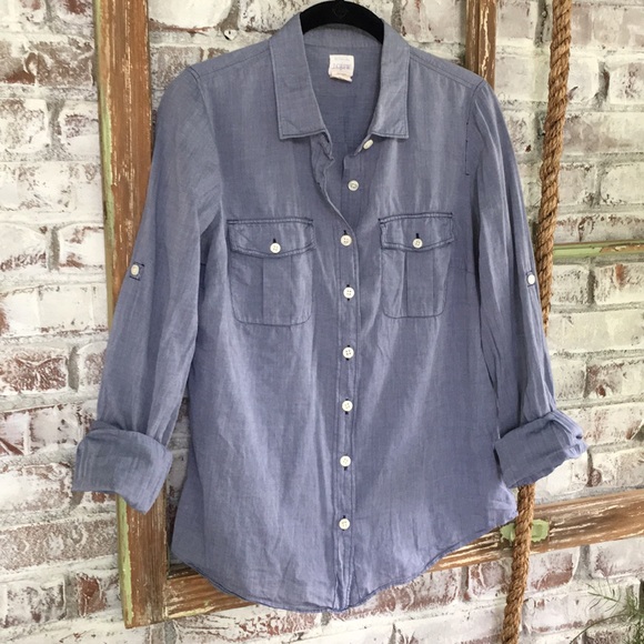 J Crew button down top size S - Picture 1 of 8